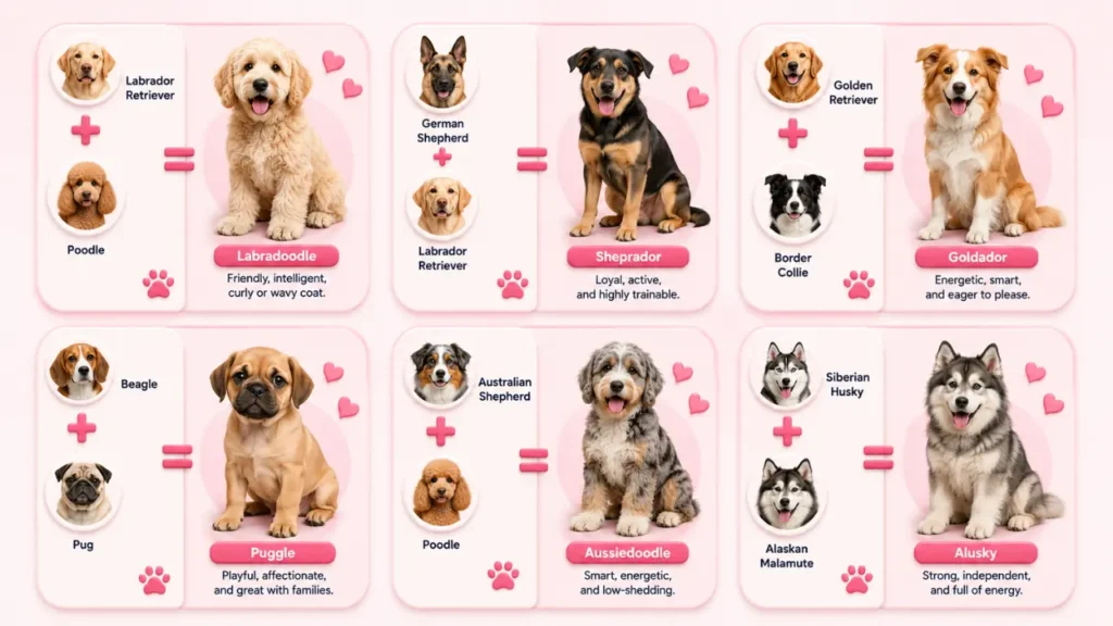 Common Mixed Breed Combinations and What They Look Like